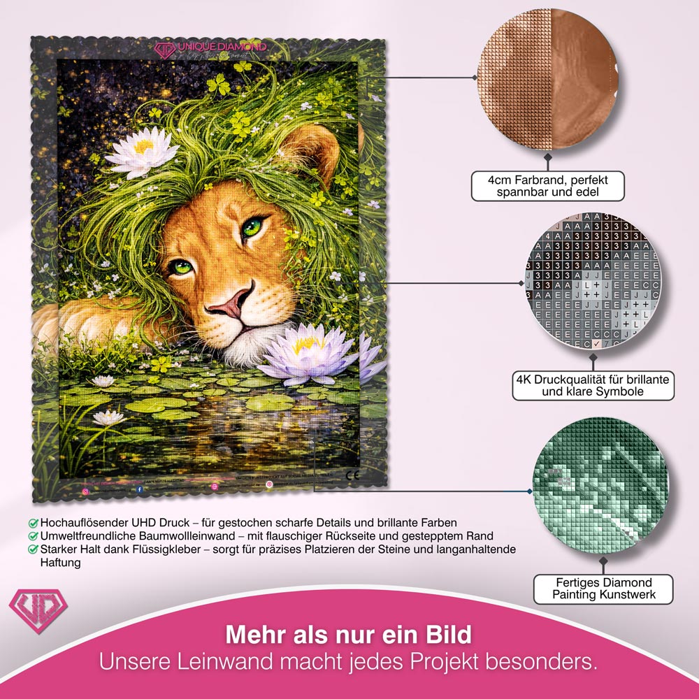 5D Diamond Painting – Elian Smaragdträumer des Sees