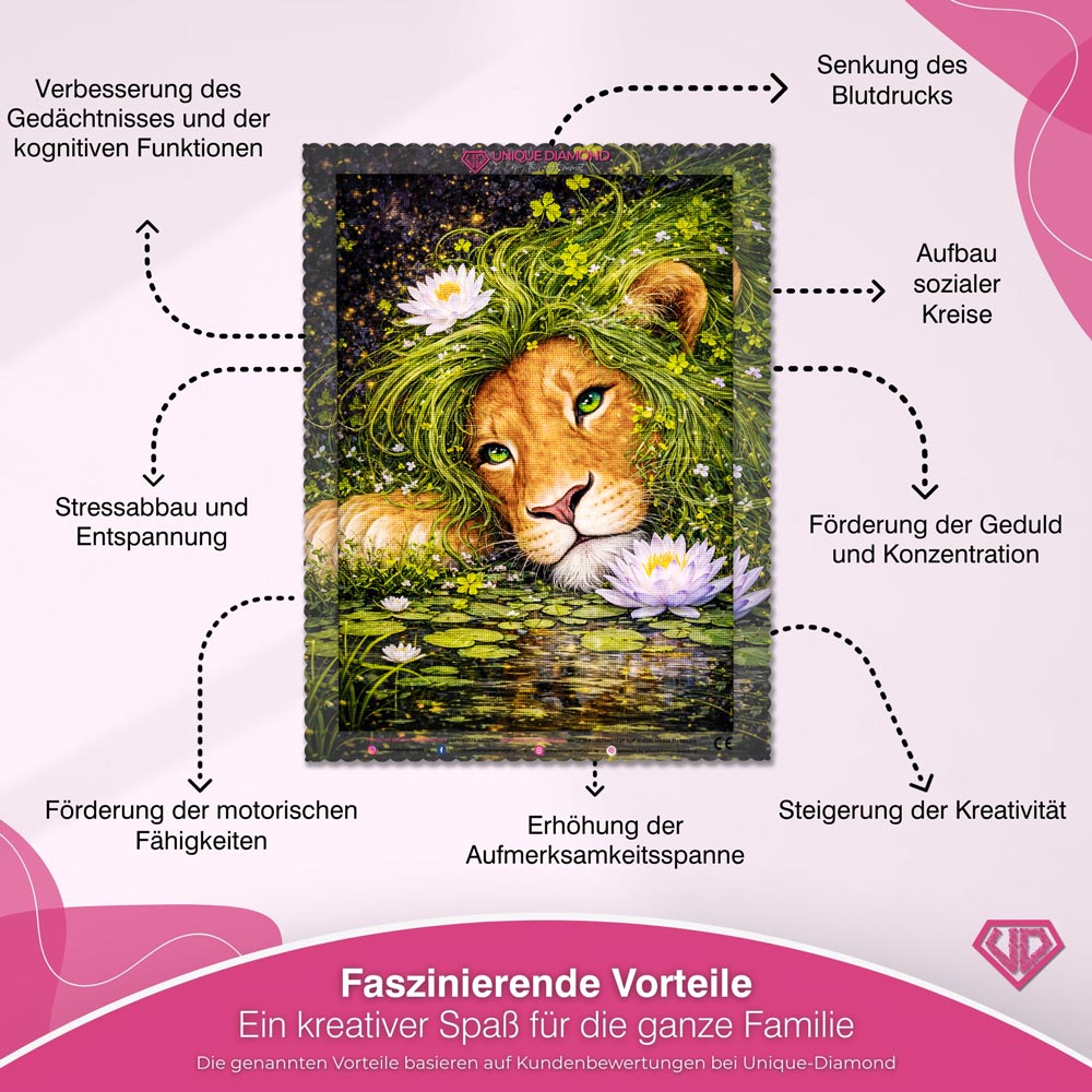 5D Diamond Painting – Elian Smaragdträumer des Sees