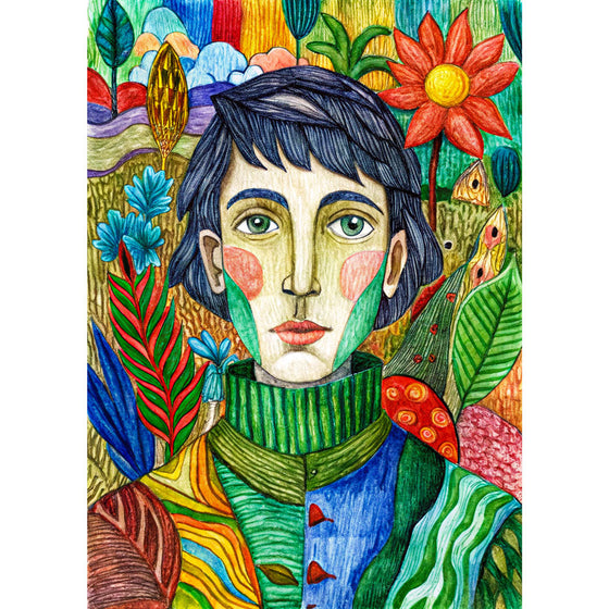 5D Diamond Painting – Elías im Farbenwald Unique-Diamond