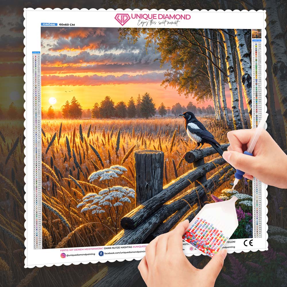 5D Diamond Painting – Elisas Abendgold, Unique-Diamond