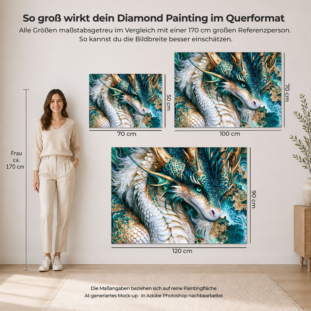 5D Diamond Painting – Elyndra die Smaragddrachin