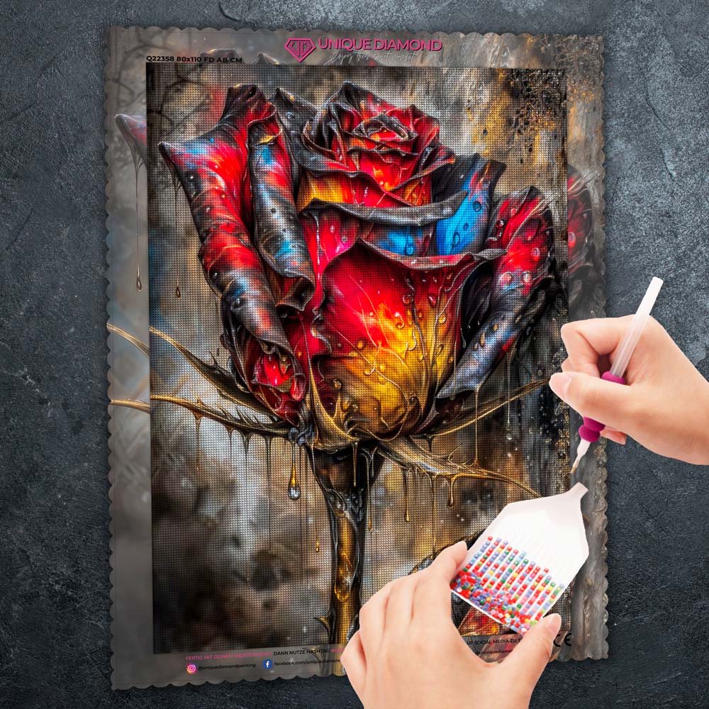 5D Diamond Painting – Ember Rose Unique-Diamond