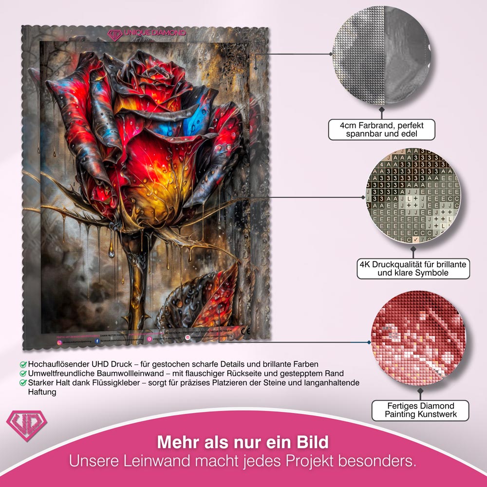 5D Diamond Painting – Ember Rose Unique-Diamond