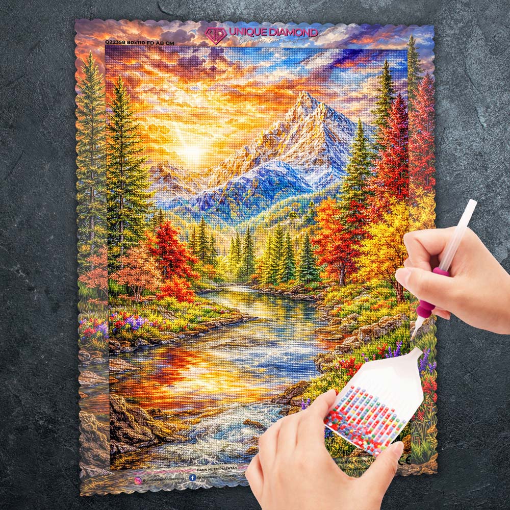 5D Diamond Painting – Emberpeak Serenity Unique-Diamond