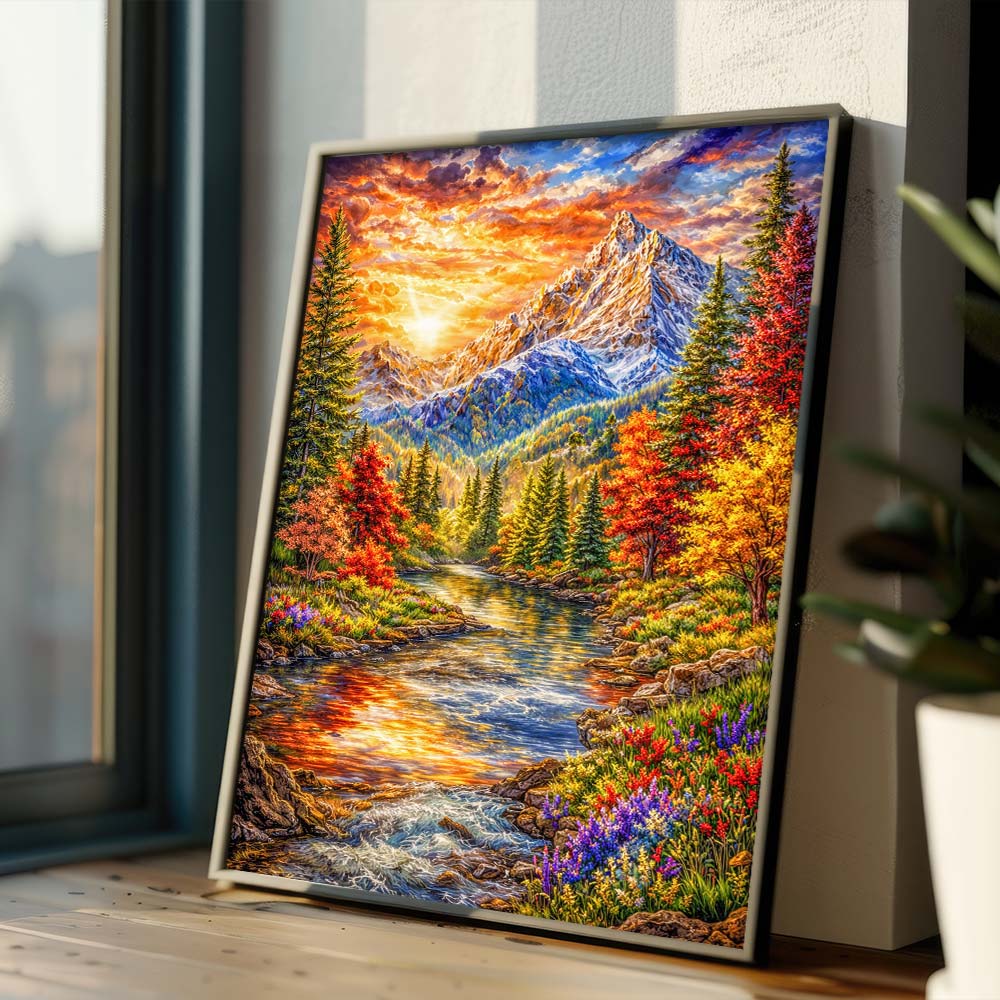 5D Diamond Painting – Emberpeak Serenity Unique-Diamond