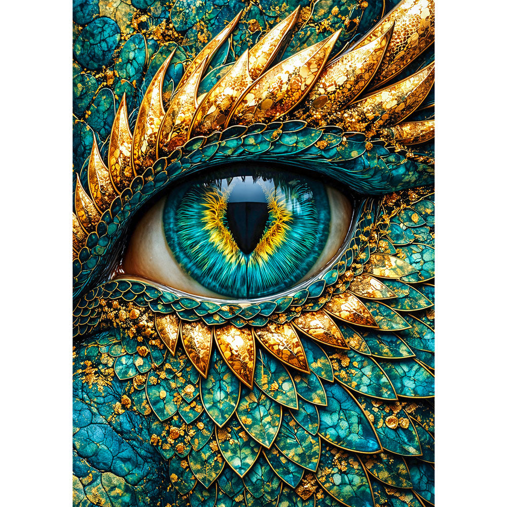 5D Diamond Painting – Emerald Dragon Eye