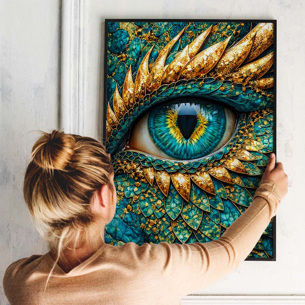 5D Diamond Painting – Emerald Dragon Eye