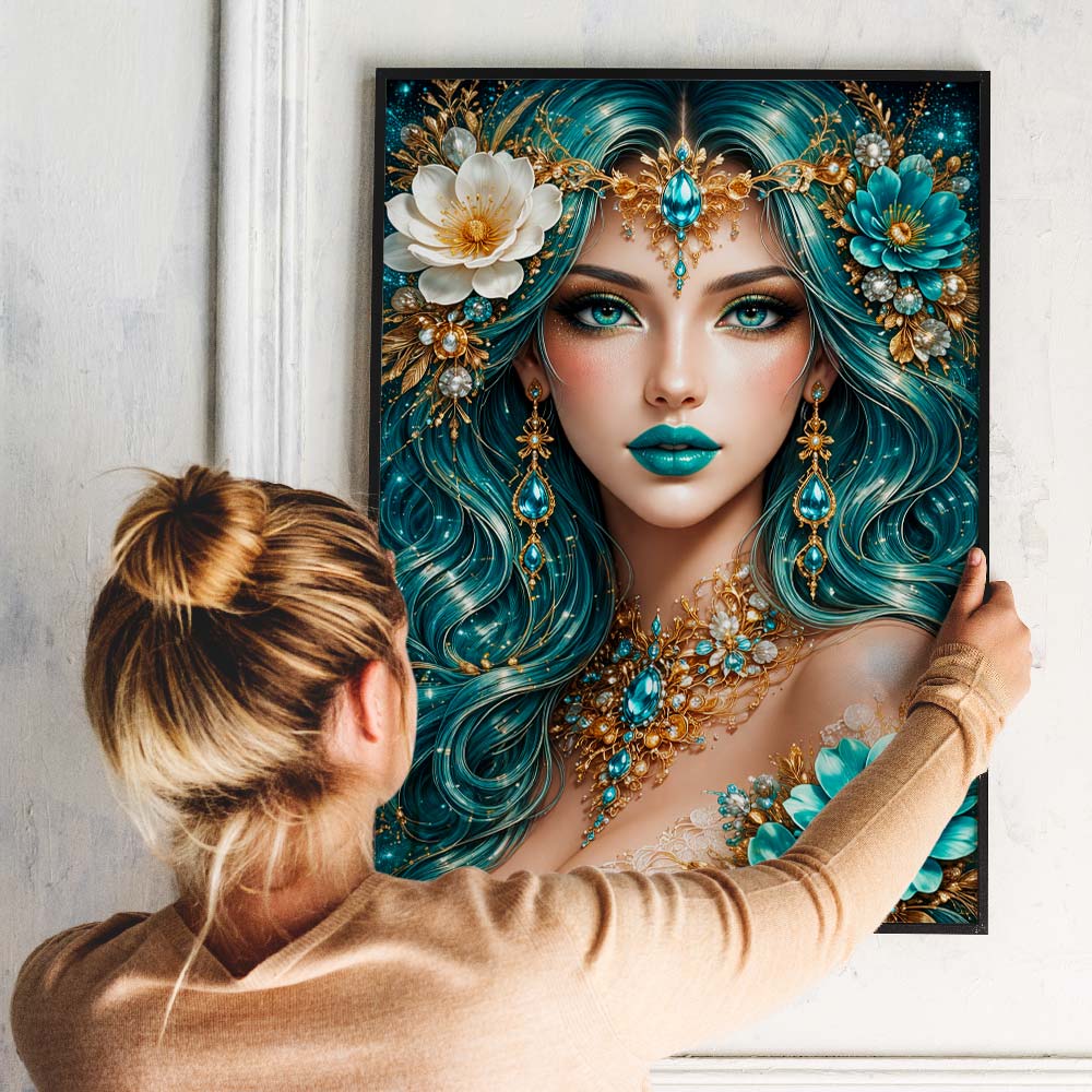 5D Diamond Painting – Emerald Queen Elegance