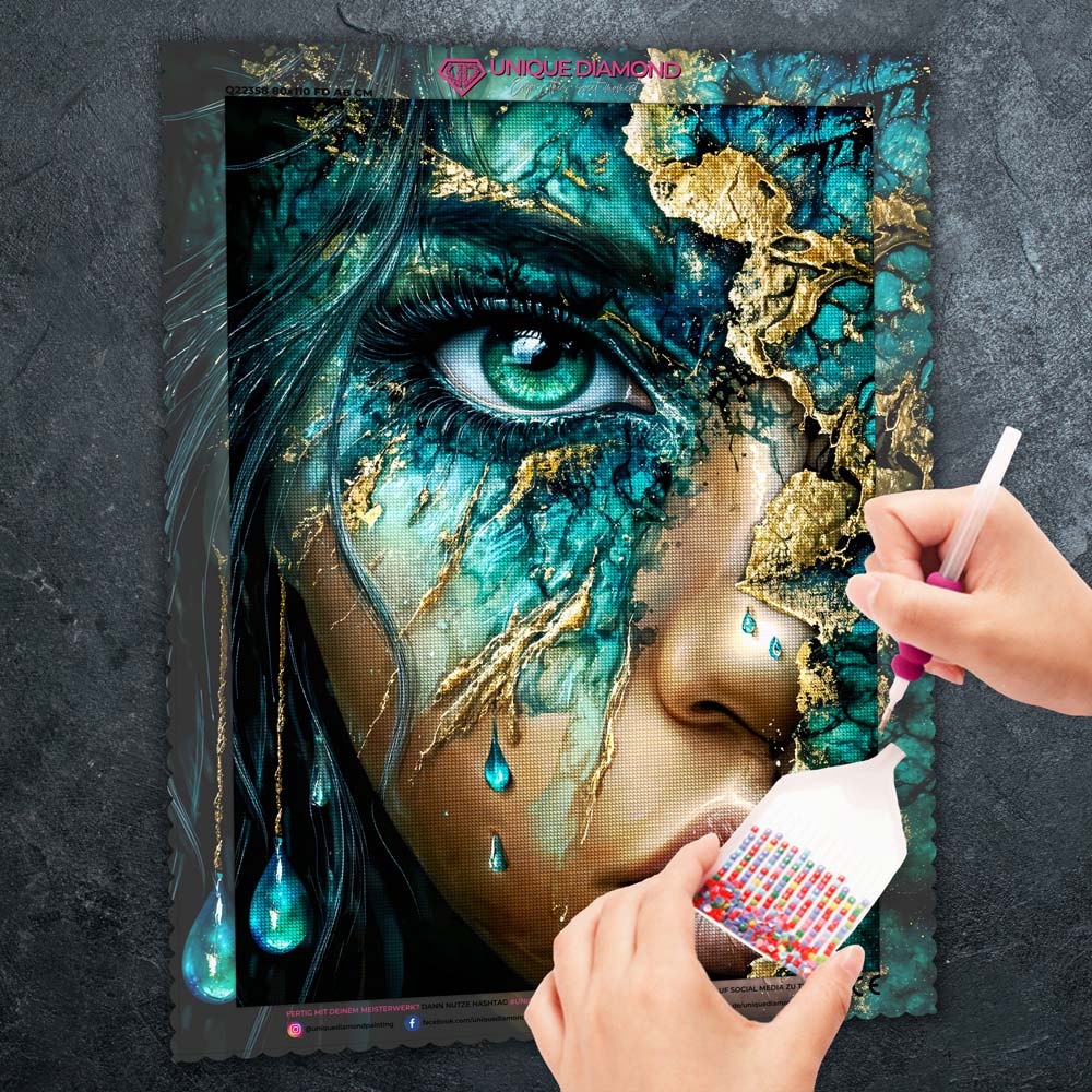 5D Diamond Painting – Emerald Tears of Eternity