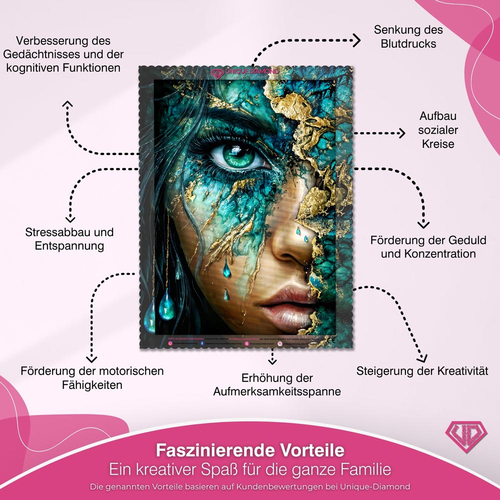 5D Diamond Painting – Emerald Tears of Eternity