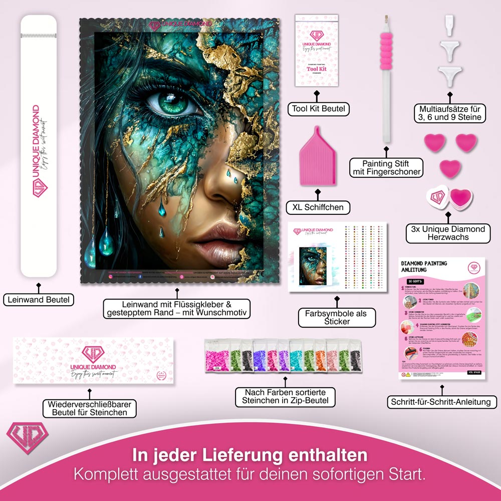 5D Diamond Painting – Emerald Tears of Eternity