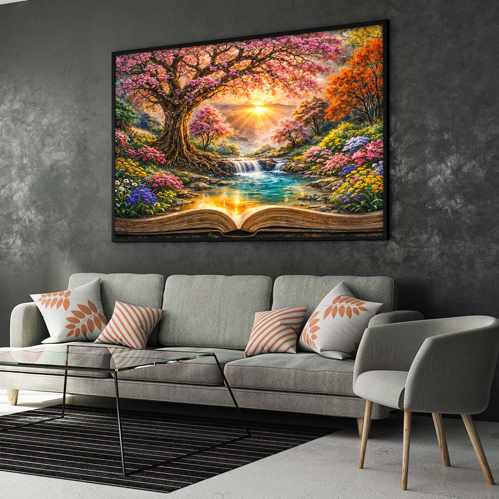 5D Diamond Painting – Enchanted Blossom Book Unique-Diamond