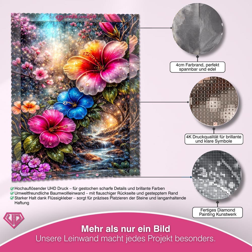 5D Diamond Painting – Enchanted Blossom Stream