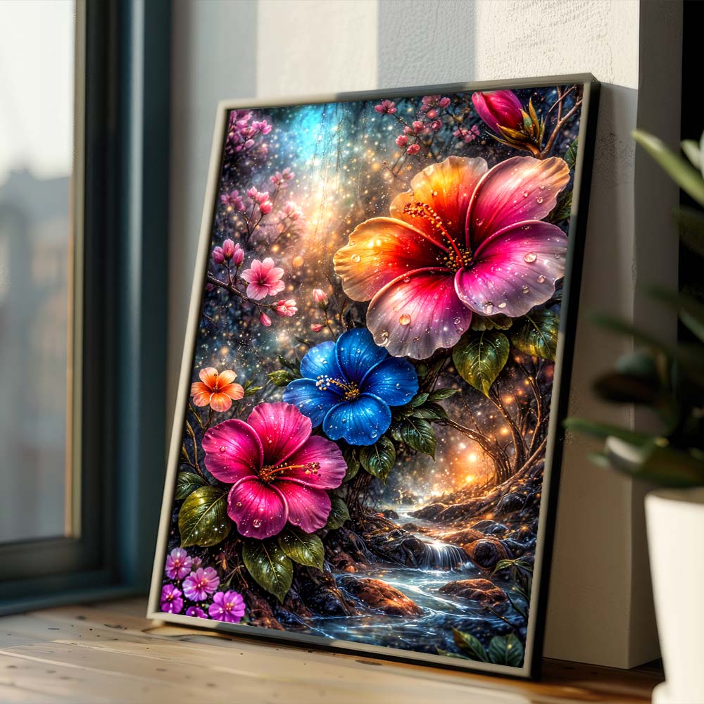 5D Diamond Painting – Enchanted Blossom Stream