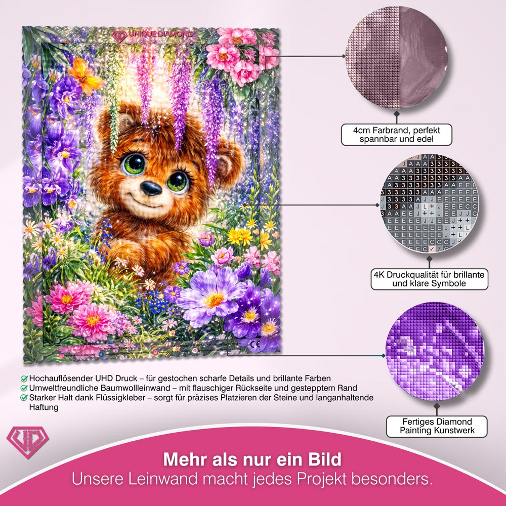 5D Diamond Painting – Enchanted Forest Bear