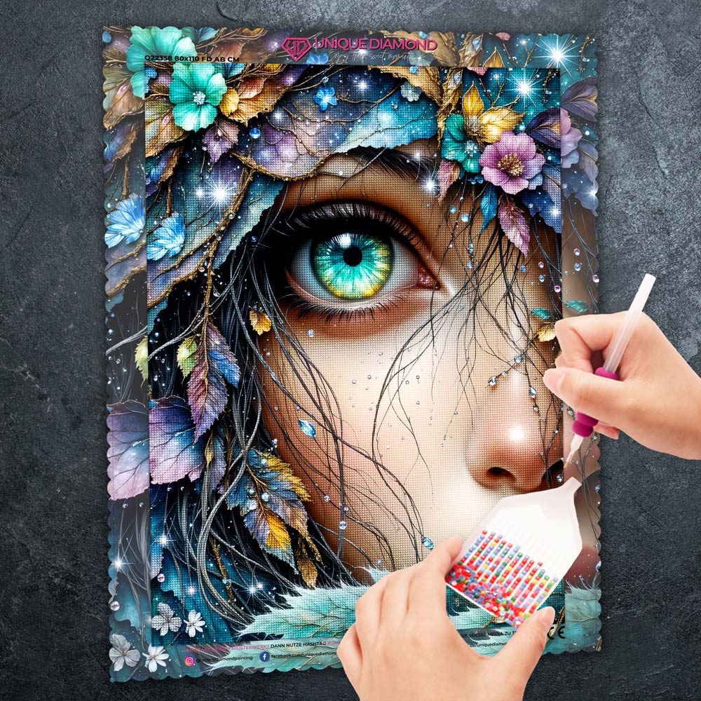 5D Diamond Painting – Eye of the Forest Soul Unique-Diamond