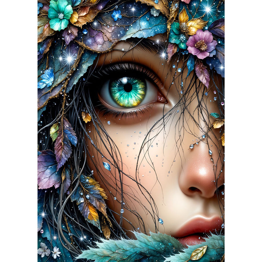 5D Diamond Painting – Eye of the Forest Soul Unique-Diamond