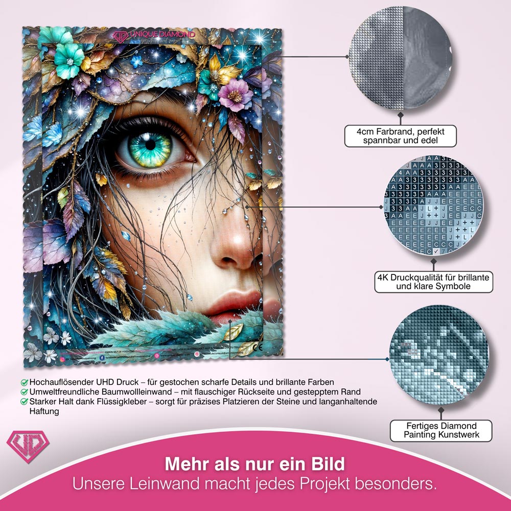 5D Diamond Painting – Eye of the Forest Soul Unique-Diamond