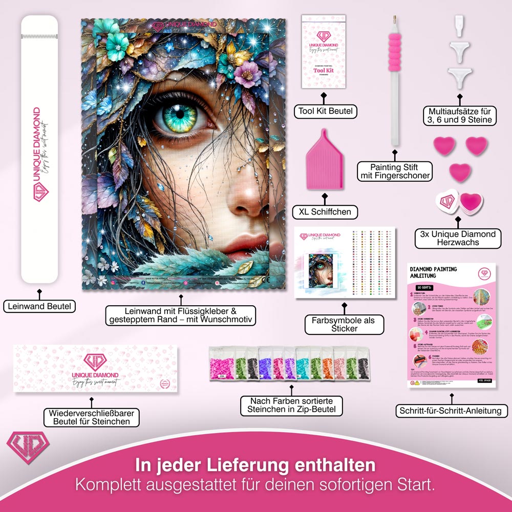 5D Diamond Painting – Eye of the Forest Soul Unique-Diamond