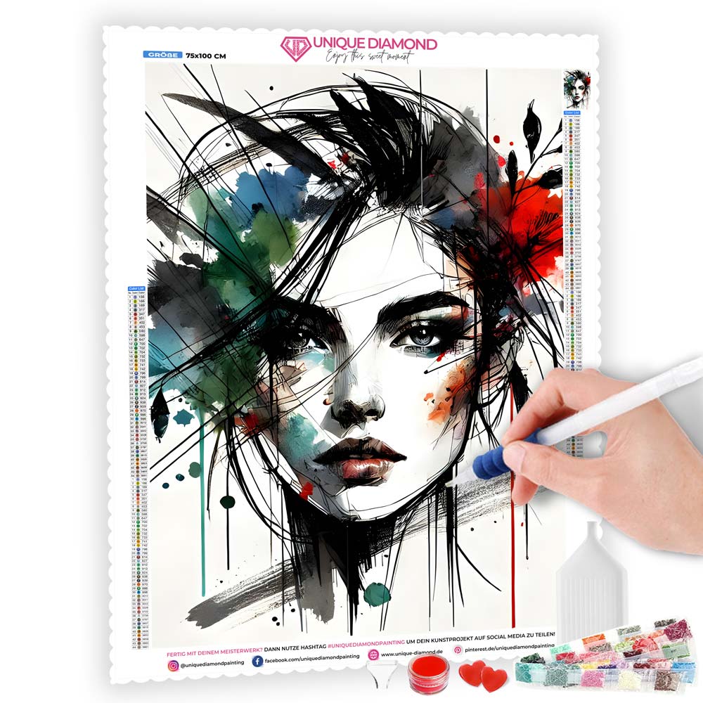 5D Diamond Painting – Farben der Gedanken