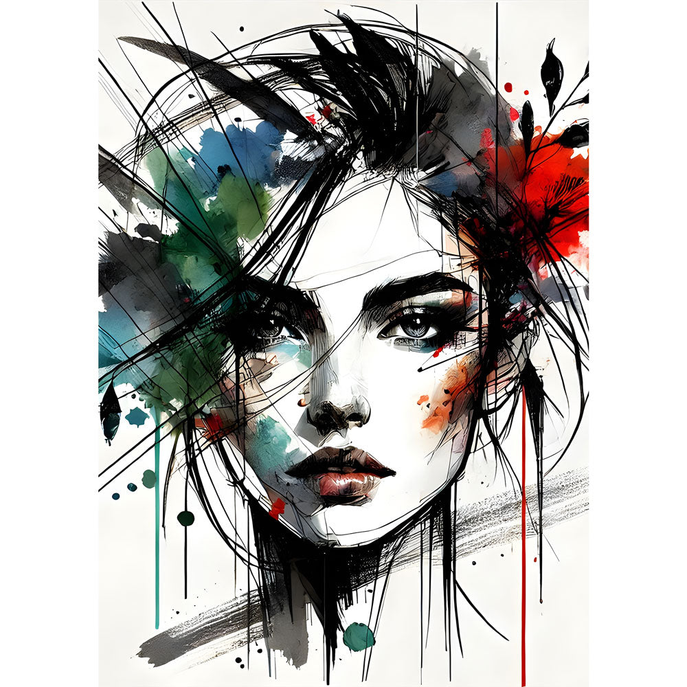 5D Diamond Painting – Farben der Gedanken, Unique-Diamond