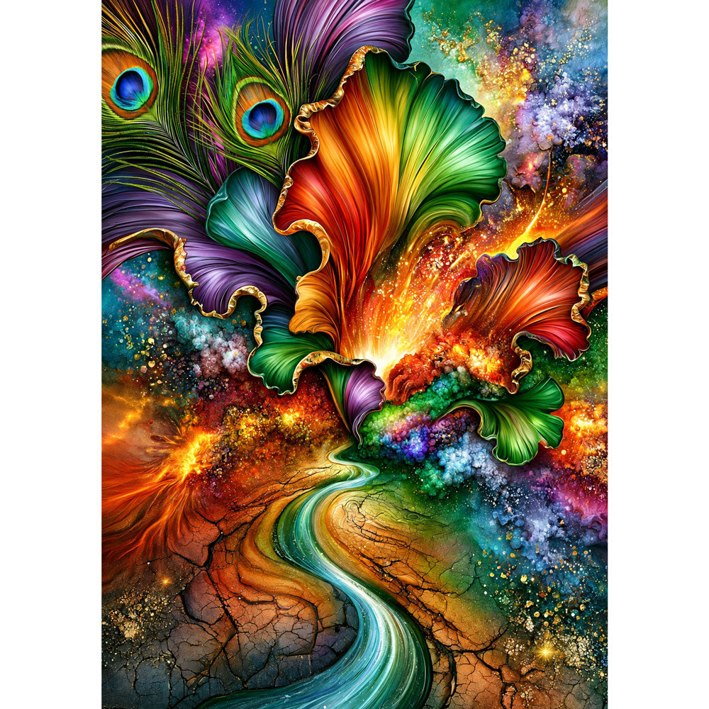 5D Diamond Painting – Farbenstrom der Fantasie | Unique Diamond