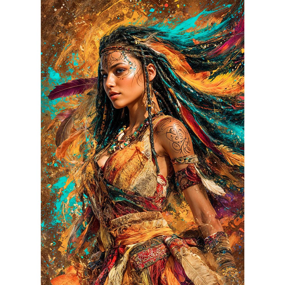 5D Diamond Painting – Feuerseele der Wildnis Unique-Diamond