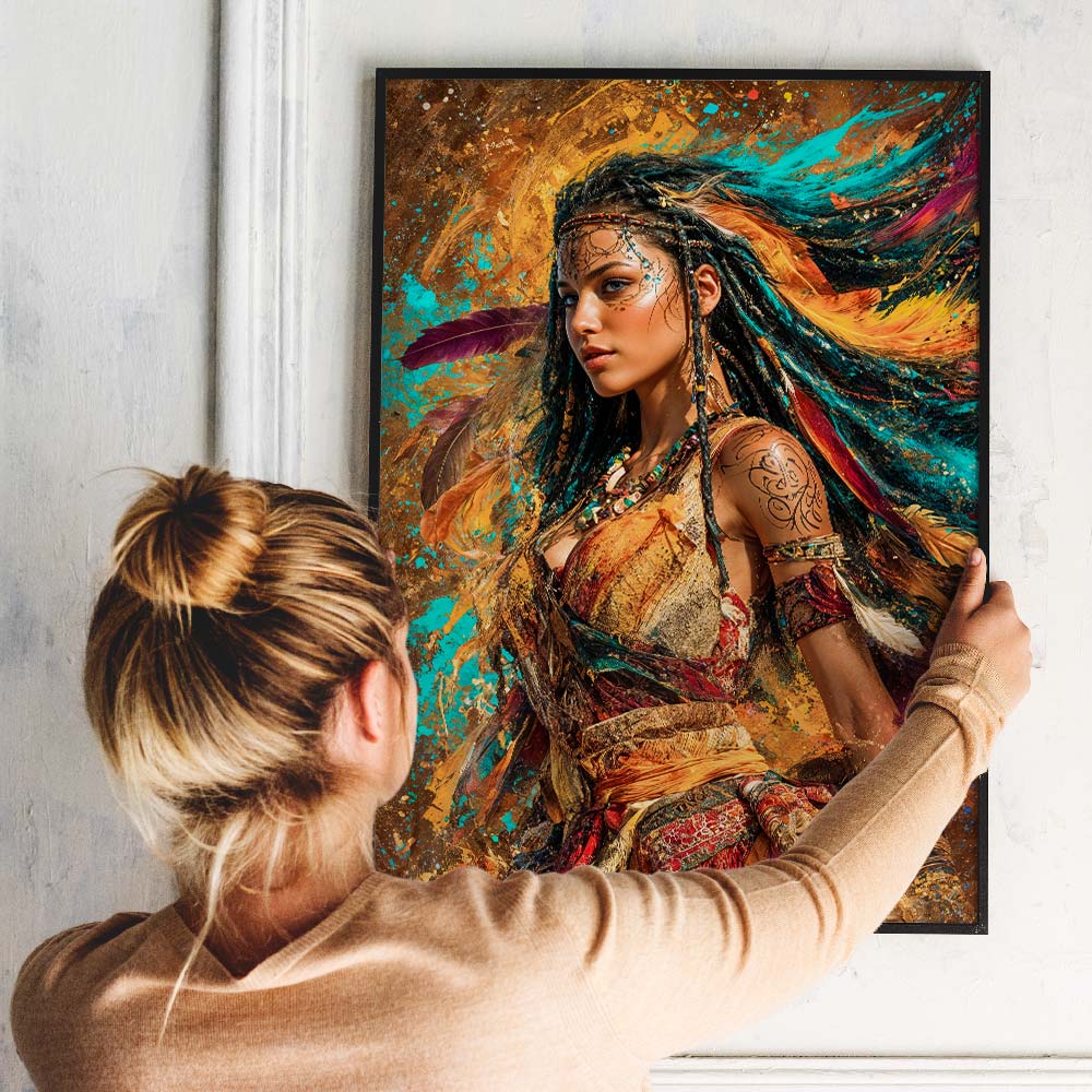 5D Diamond Painting – Feuerseele der Wildnis Unique-Diamond