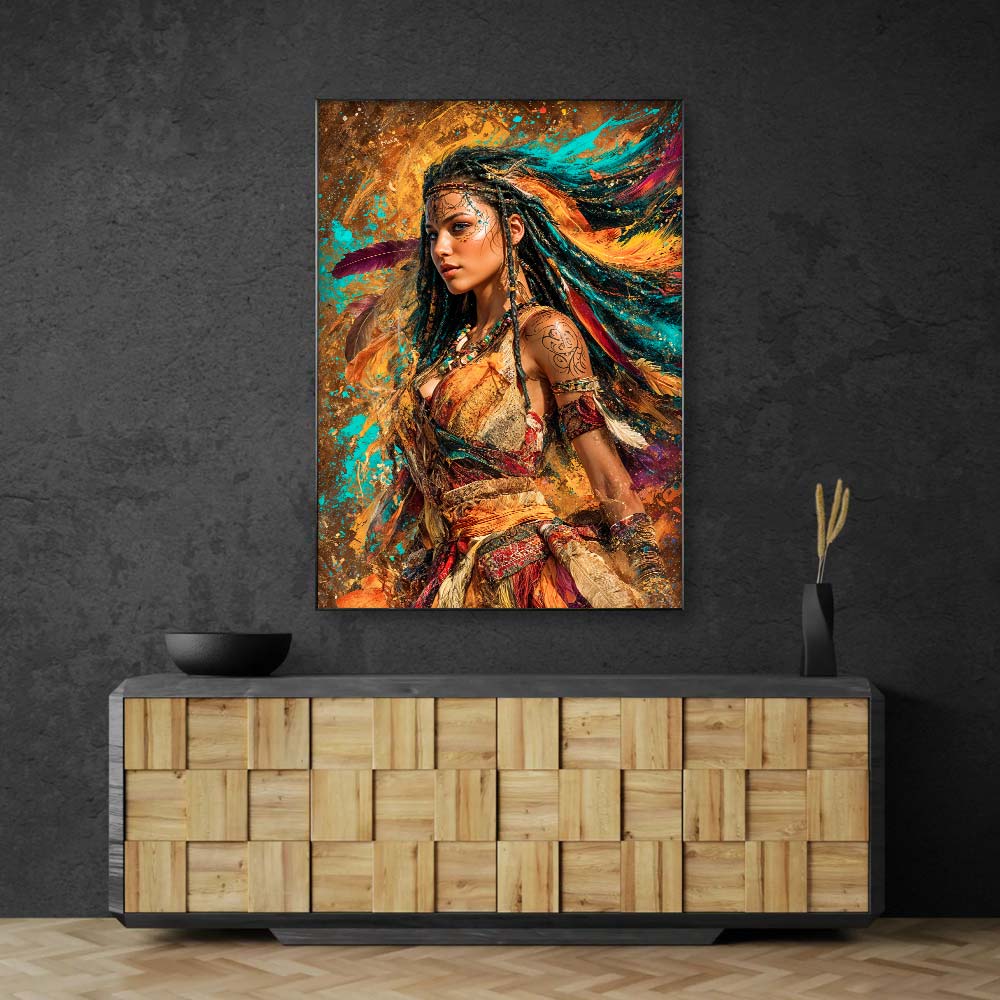 5D Diamond Painting – Feuerseele der Wildnis Unique-Diamond