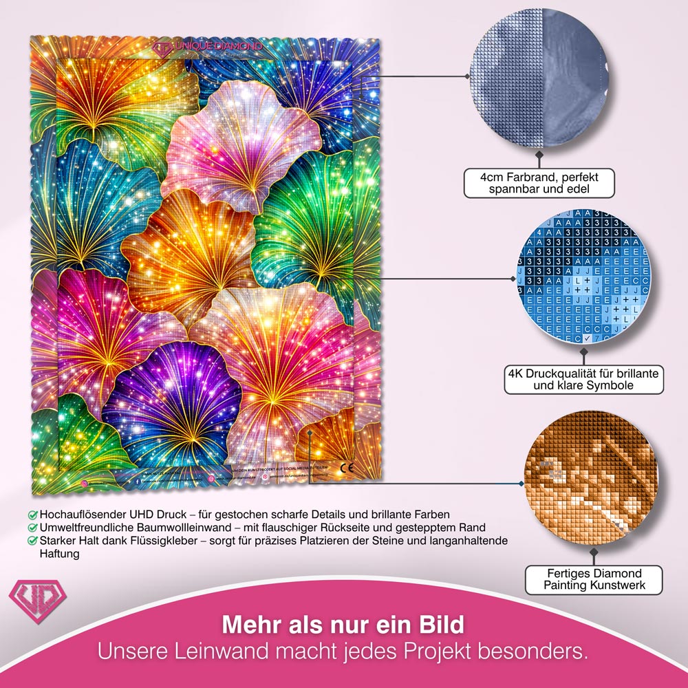 5D Diamond Painting – Fiora Galaxia der Lichtblüten