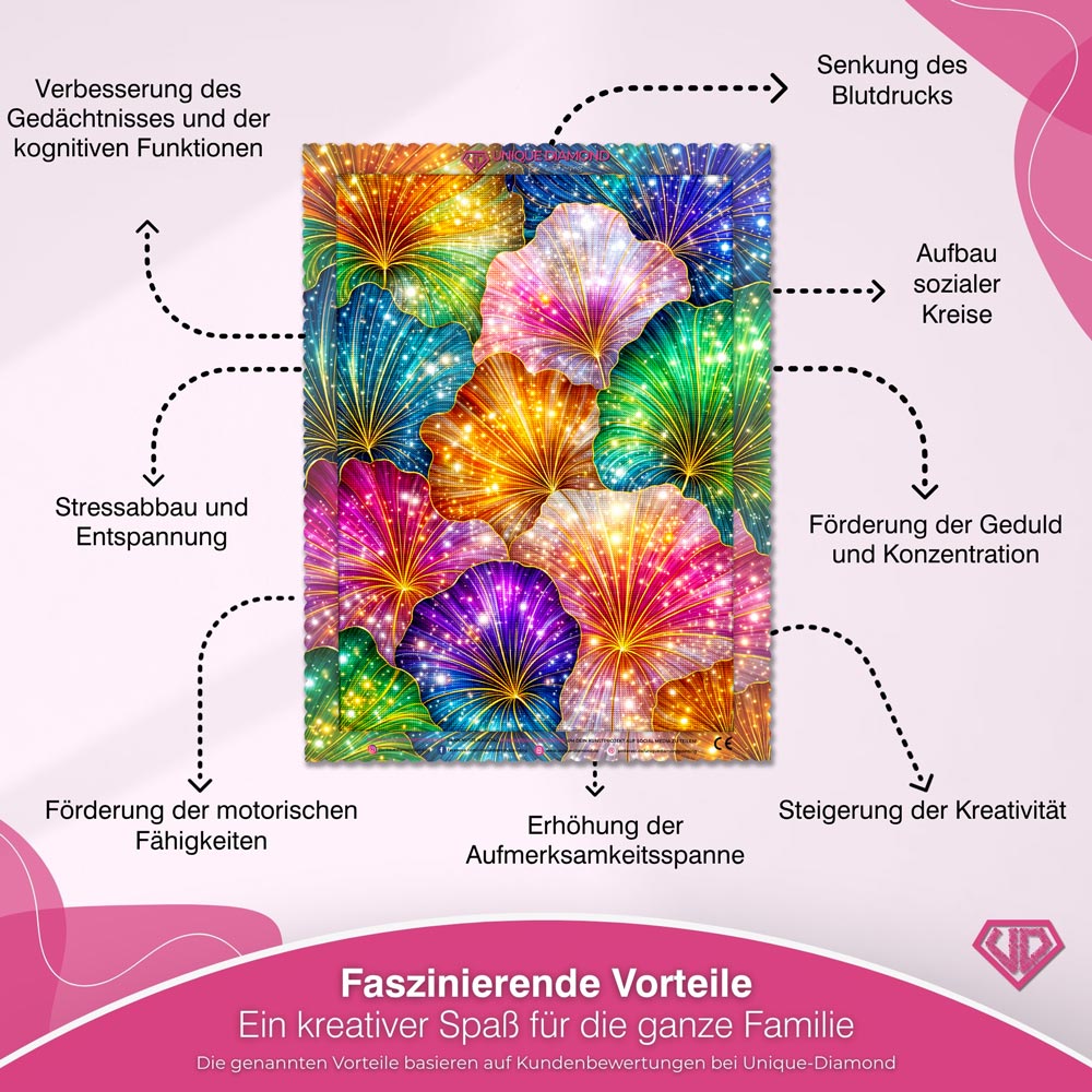 5D Diamond Painting – Fiora Galaxia der Lichtblüten