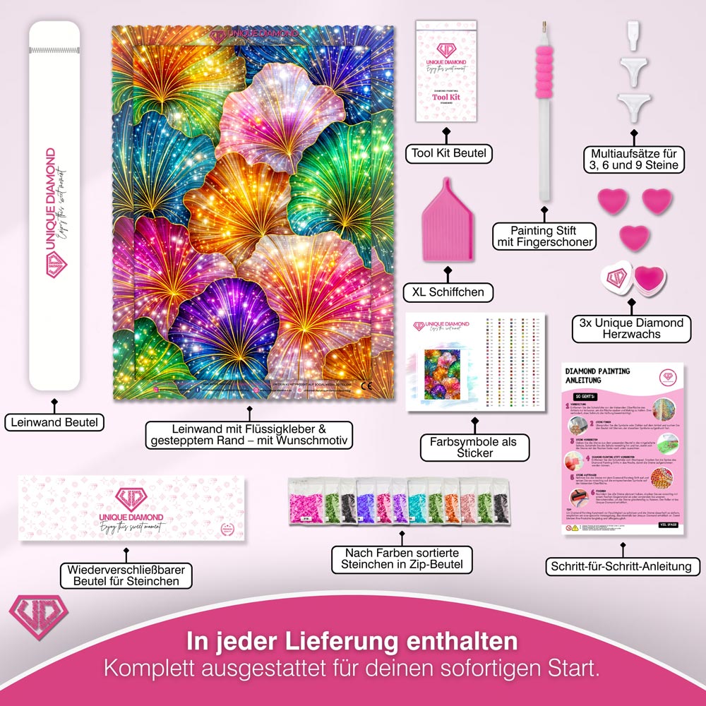 5D Diamond Painting – Fiora Galaxia der Lichtblüten