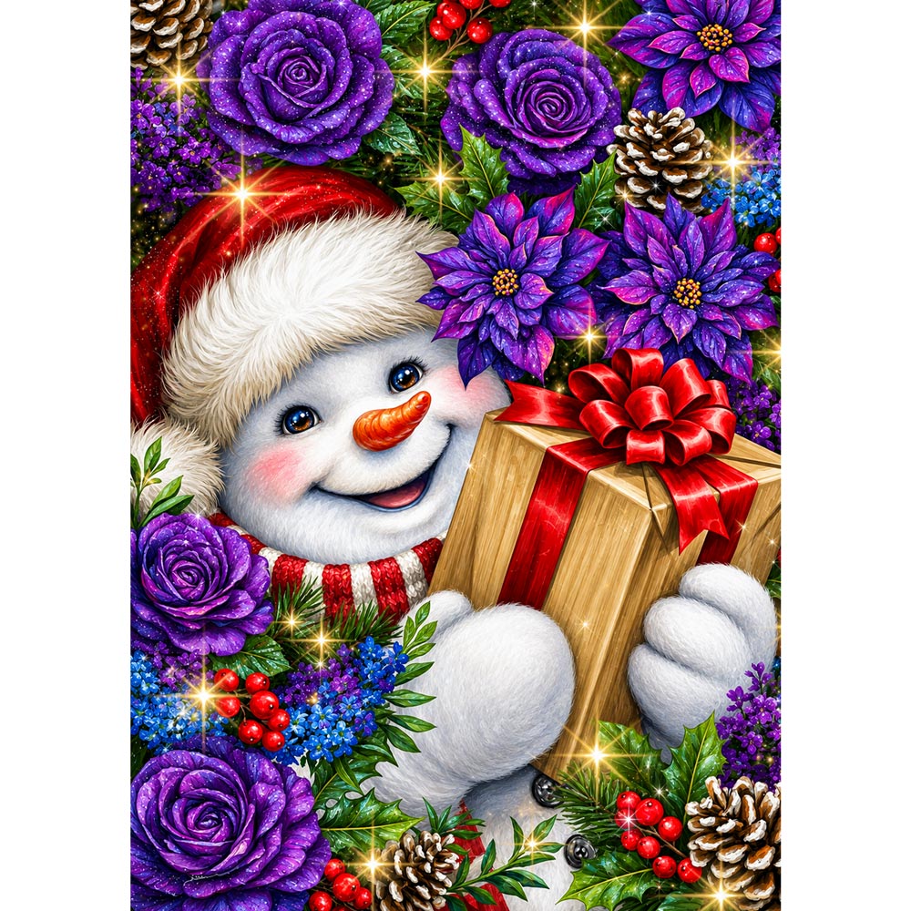 5D Diamond Painting – Flockis Weihnachtsüberraschung | Unique Diamond