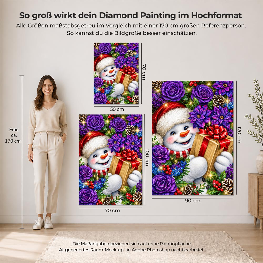 5D Diamond Painting – Flockis Weihnachtsüberraschung
