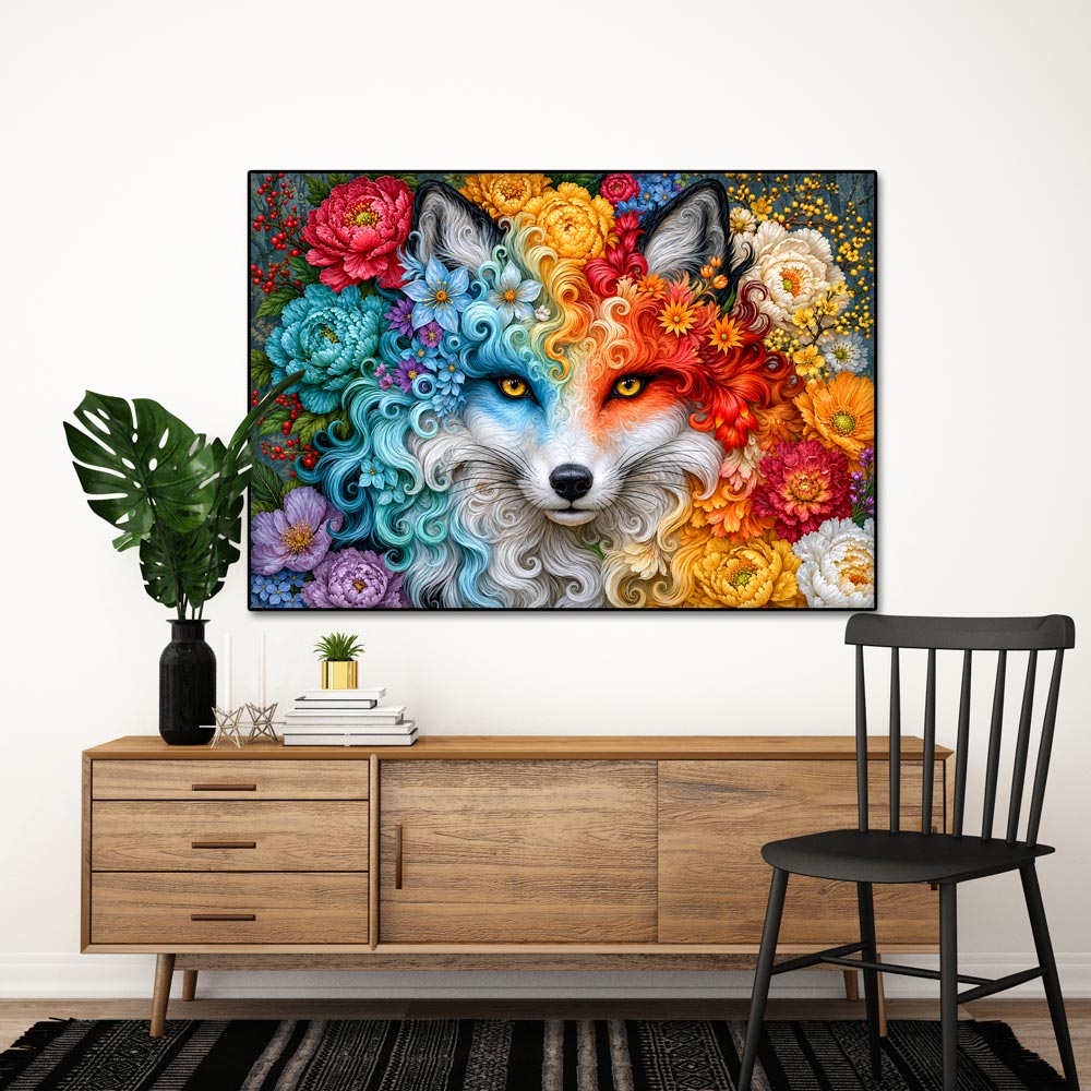 5D Diamond Painting – Fox of the Four Seasons
