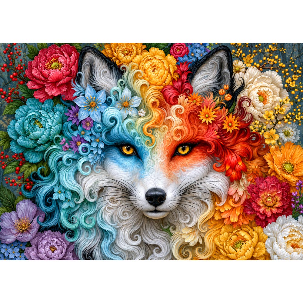 5D Diamond Painting – Fox of the Four Seasons | Unique Diamond