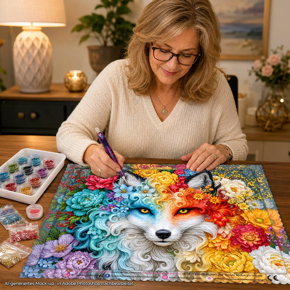 5D Diamond Painting – Fox of the Four Seasons