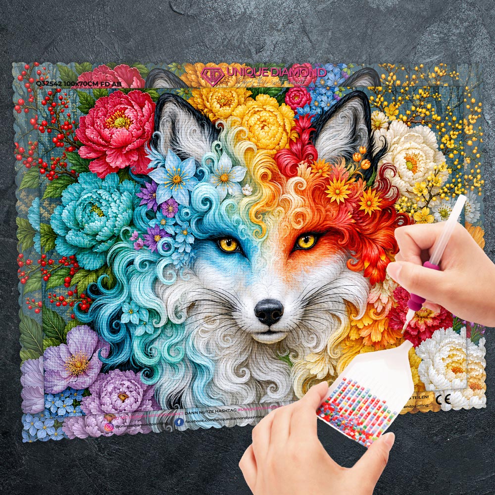 5D Diamond Painting – Fox of the Four Seasons