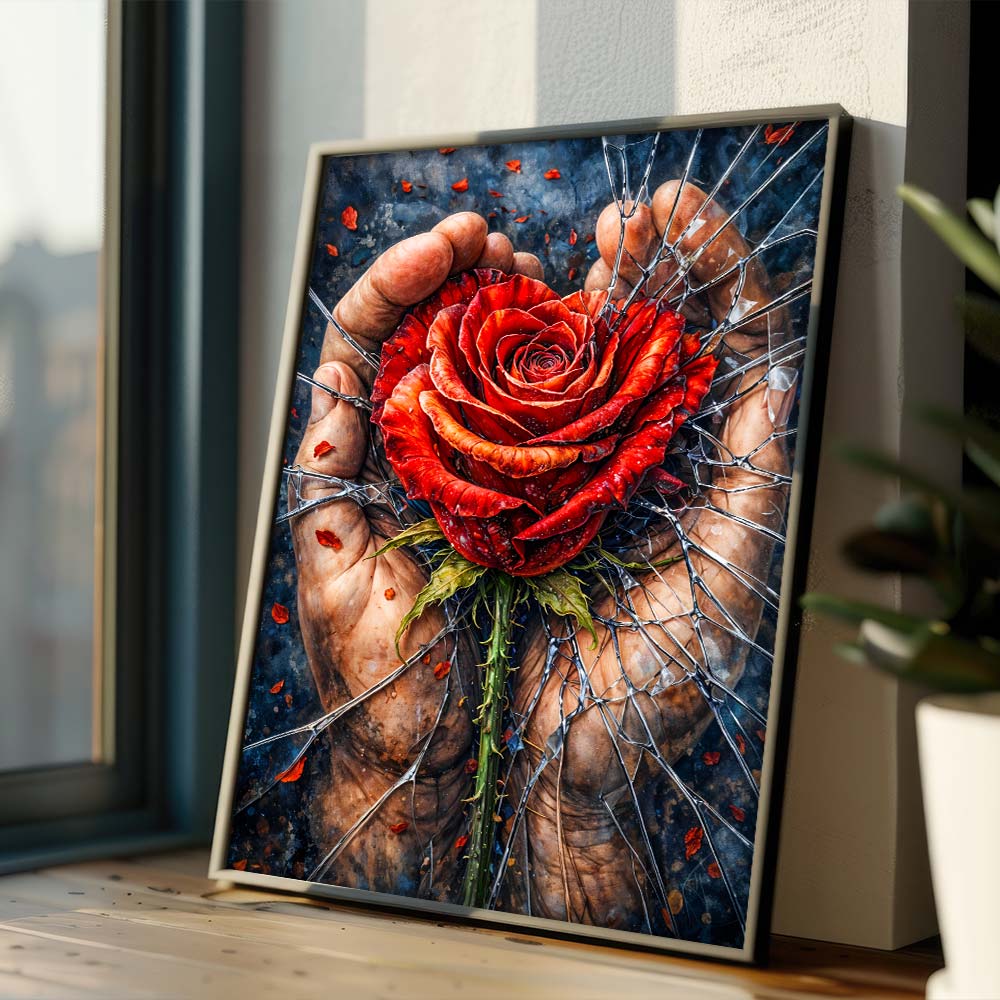 5D Diamond Painting – Fragile Love Unique-Diamond