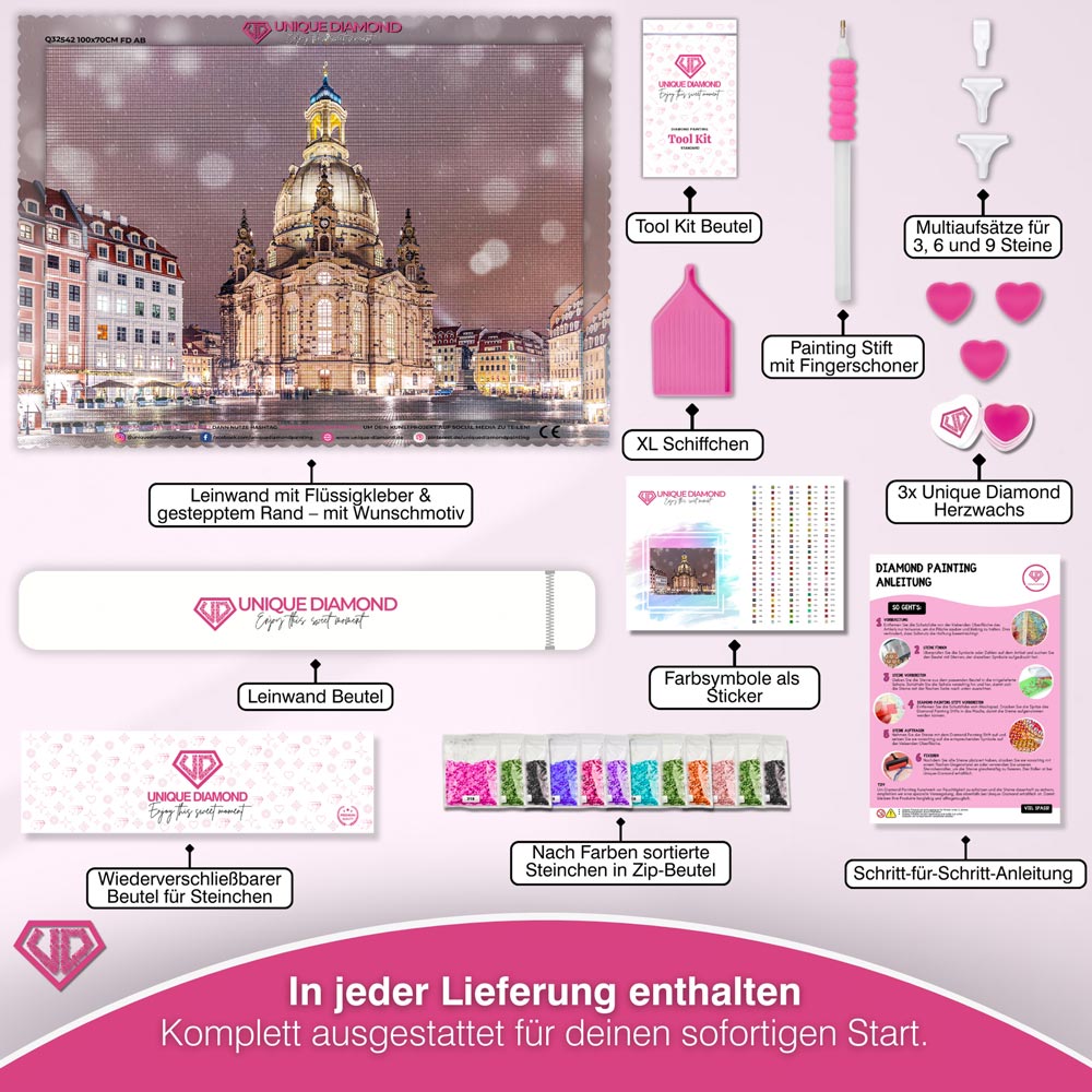 5D Diamond Painting – Frauenkirche Dresden Unique-Diamond