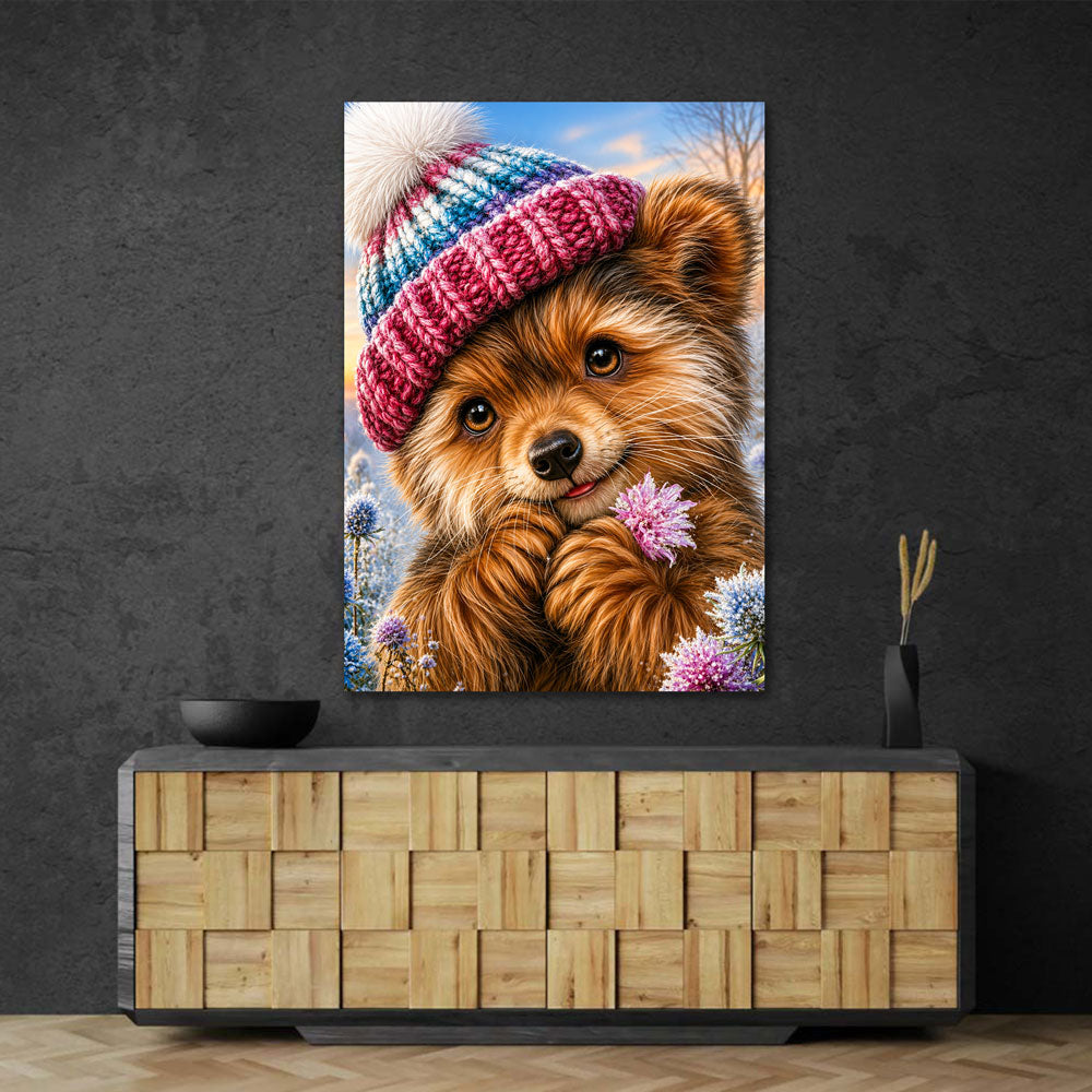 5D Diamond Painting – Fritzi im Winterglück