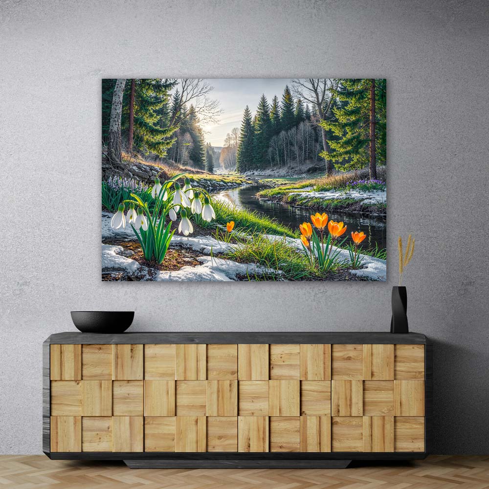5D Diamond Painting – Frühlingskuss im Tal Unique-Diamond