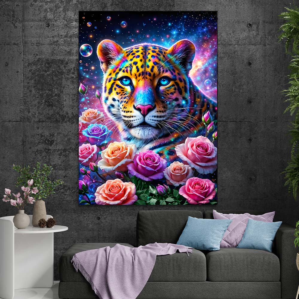 5D Diamond Painting – Galaktischer Wächter der Rosen, unique-diamond