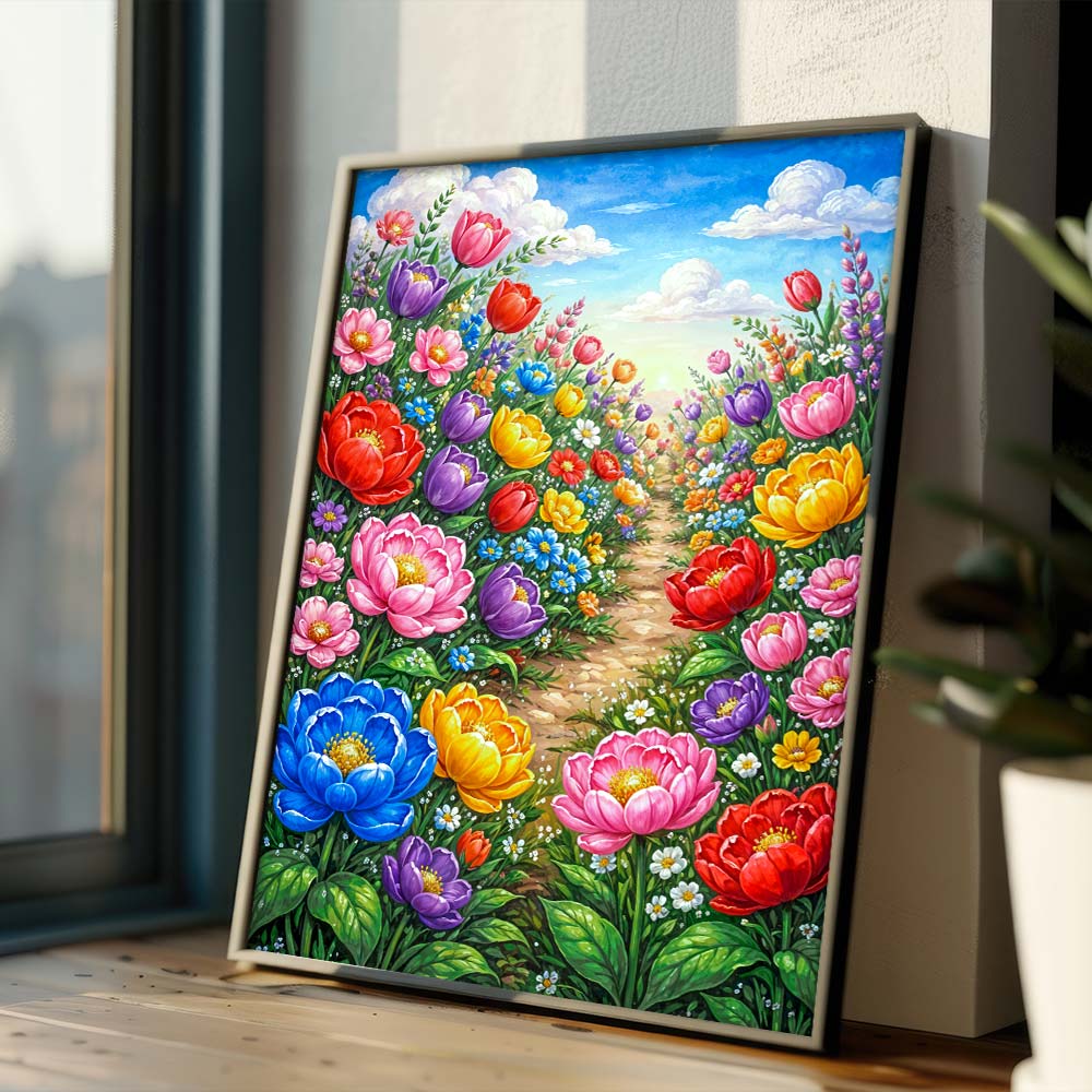 5D Diamond Painting – Garden of Joy Unique-Diamond