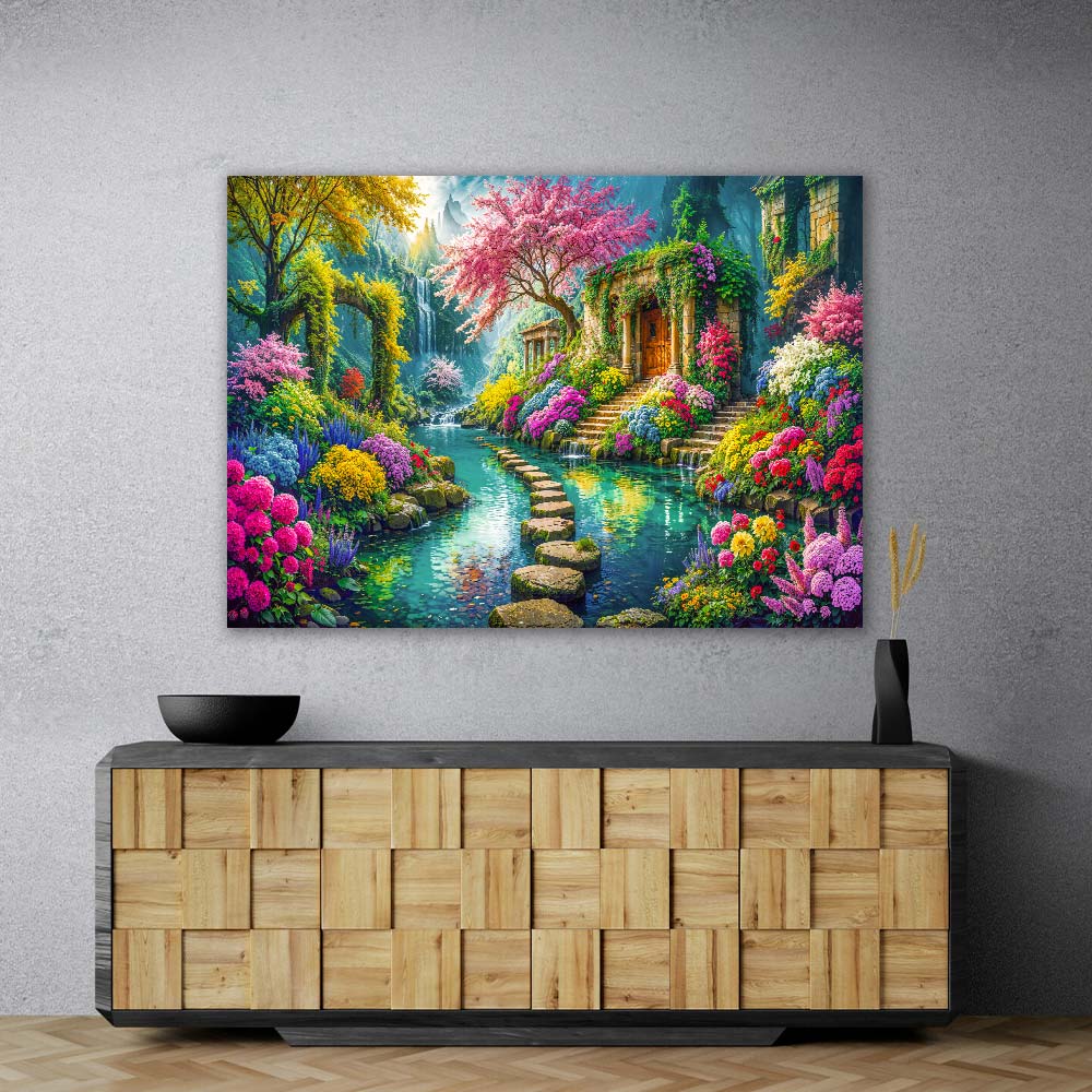 5D Diamond Painting – Garten der Elfenmagie
