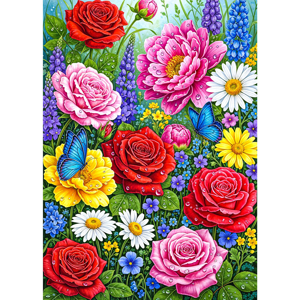 5D Diamond Painting – Garten der Farbenfreude, Unique-Diamond