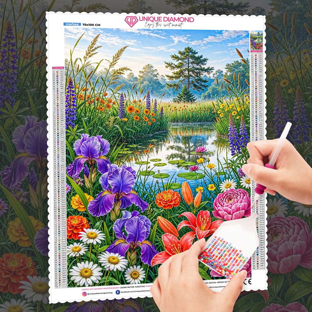 5D Diamond Painting – Garten der Liora, Unique-Diamond