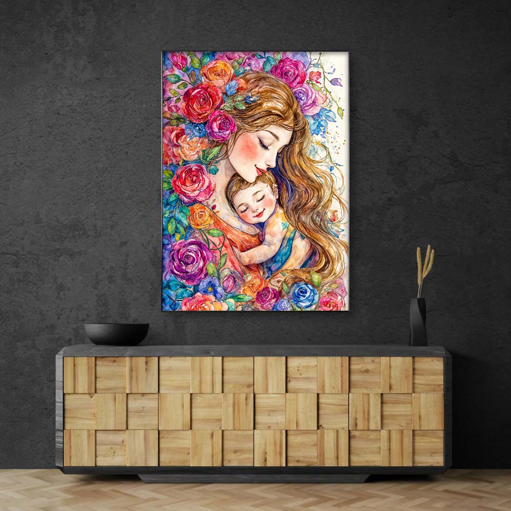 5D Diamond Painting – Geborgen im Blütenzauber, Unique-Diamond