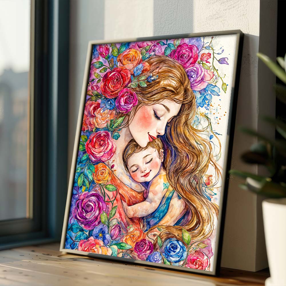 5D Diamond Painting – Geborgen im Blütenzauber, Unique-Diamond