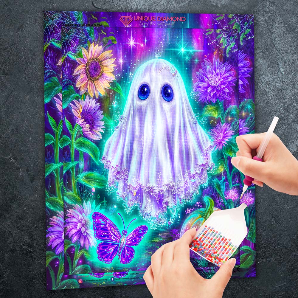 5D Diamond Painting – Geist Luma im Zaubergarten, Unique-Diamond